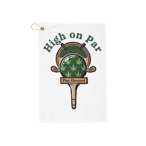 Cannabis Golf Towels High on Par