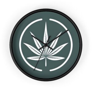 Cannabis Leaf Wall Clock