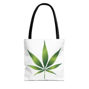 Marijuana Leaf Tote Bag, Eco-Friendly Canvas Bag, Herb Lover Gift, Cannabis Accessory, Summer Picnic Essential
