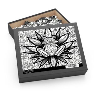 Vibrant Frog Puzzle - 500 Pieces, Tropical Art, Relaxing Games, Bird Lovers Gift, Nature Décor