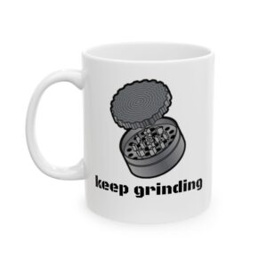 Funny Ceramic Mug - Keep Smiling, Gift for Friends, Coffee Lover, Home Office Decor, Humorous Drinkware