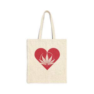 Bachelorette leaf Tote Bag (AOP) red print white leaf
